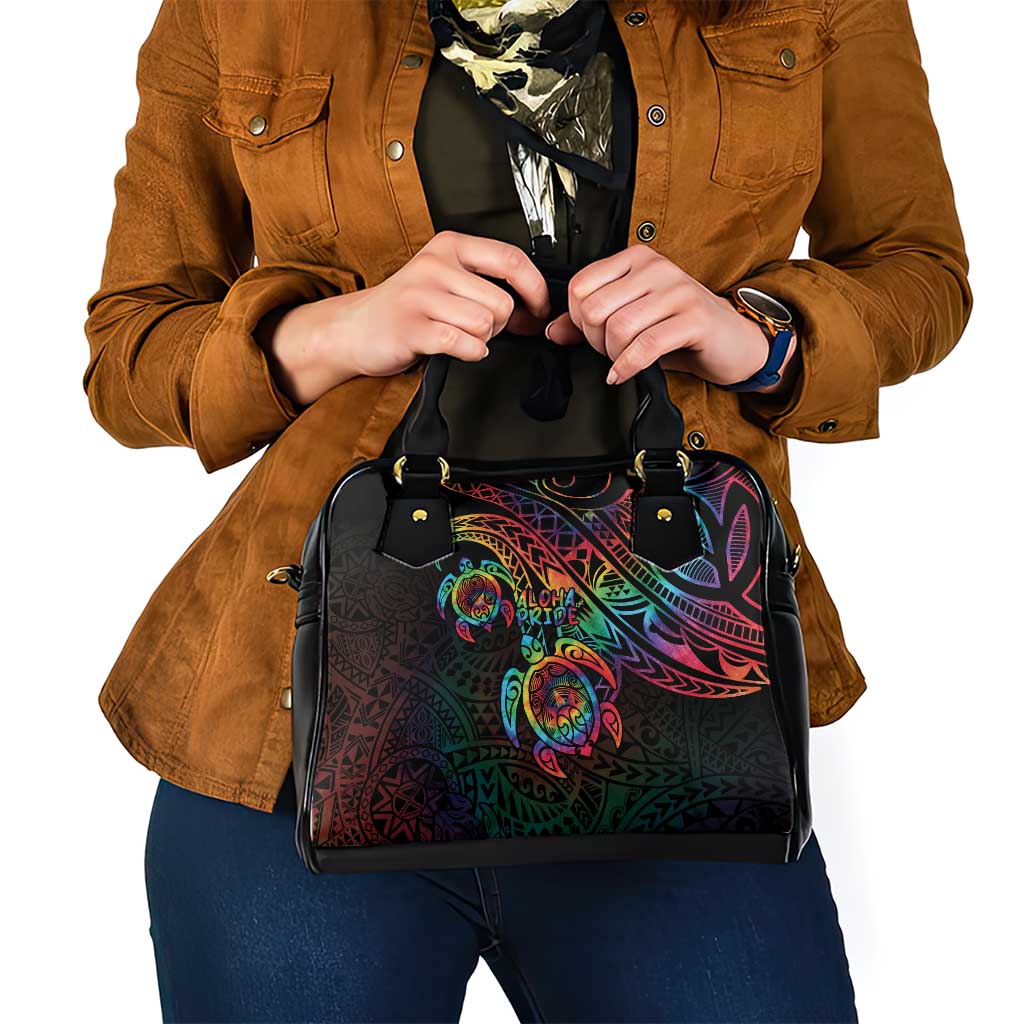 Hawaii Pride Shoulder Handbag Rainbow Swirls