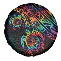 Hawaii Pride Spare Tire Cover Rainbow Swirls