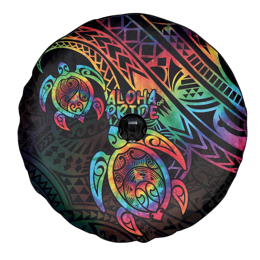 Hawaii Pride Spare Tire Cover Rainbow Swirls