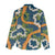Aloha Festive Hawaii Women Casual Shirt Mokihana - Maile and Ilima on Navy Blue - Polynesian Pride