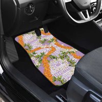 Aloha Festive Hawaii Car Mats Mokihana - Maile and Ilima on Lilac - Polynesian Pride