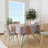 Aloha Festive Hawaii Tablecloth Mokihana - Maile and Ilima on Lilac - Polynesian Pride