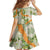 Aloha Festive Hawaii Family Matching Off The Shoulder Long Sleeve Dress and Hawaiian Shirt Mokihana - Maile Leis in Muted Summer - Polynesian Pride