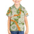 Aloha Festive Hawaii Family Matching Off The Shoulder Long Sleeve Dress and Hawaiian Shirt Mokihana - Maile Leis in Muted Summer - Polynesian Pride