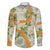 Aloha Festive Hawaii Family Matching Off Shoulder Maxi Dress and Hawaiian Shirt Mokihana - Maile Leis in Muted Summer - Polynesian Pride