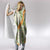 Aloha Festive Hawaii Hooded Blanket Mokihana - Maile Leis in Muted Summer - Polynesian Pride