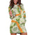 Aloha Festive Hawaii Hoodie Dress Mokihana - Maile Leis in Muted Summer - Polynesian Pride