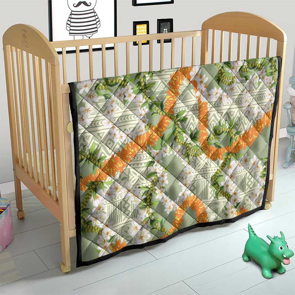 Aloha Festive Hawaii Quilt Mokihana - Maile Leis in Muted Summer - Polynesian Pride