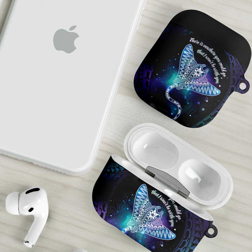 Polynesian Tala Manta Ray AirPods Case Nowhere You Could Go That I Won't Be With You - Polynesian Pride