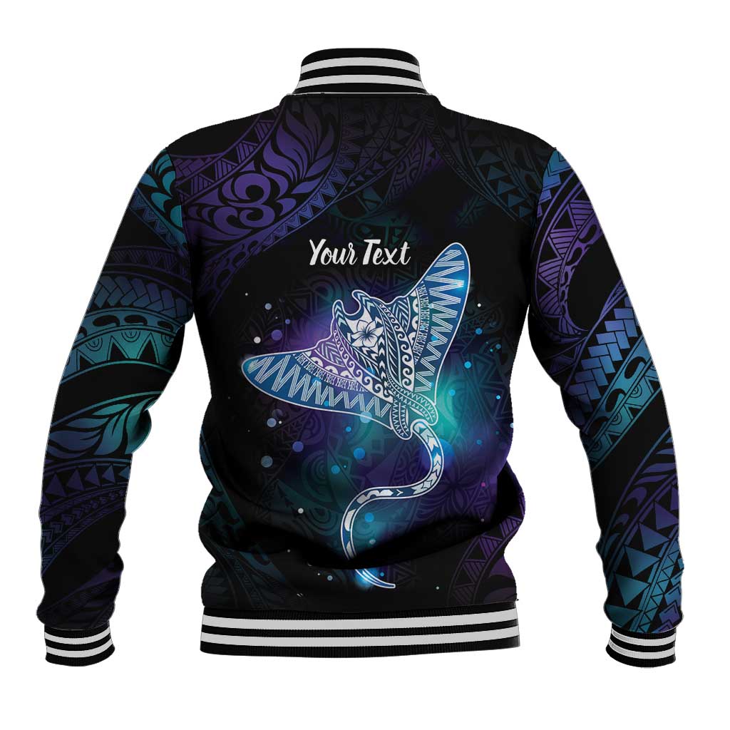 Polynesian Tala Manta Ray Baseball Jacket Nowhere You Could Go That I Won't Be With You - Polynesian Pride