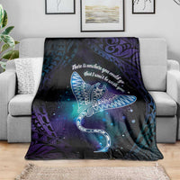 Polynesian Tala Manta Ray Blanket Nowhere You Could Go That I Won't Be With You - Polynesian Pride