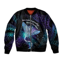 Polynesian Tala Manta Ray Bomber Jacket Nowhere You Could Go That I Won't Be With You - Polynesian Pride