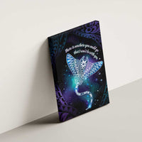 Polynesian Tala Manta Ray Canvas Wall Art Nowhere You Could Go That I Won't Be With You - Polynesian Pride