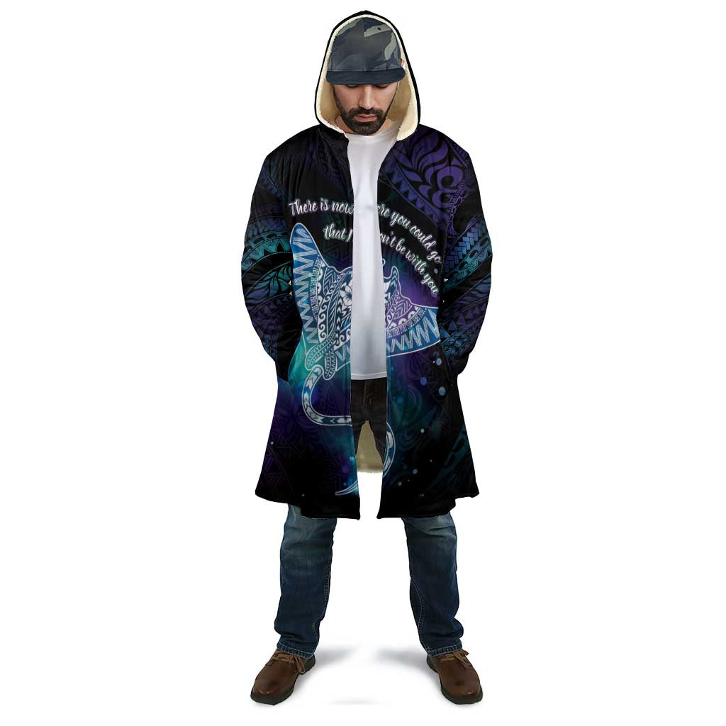 Polynesian Tala Manta Ray Cloak Nowhere You Could Go That I Won't Be With You - Polynesian Pride