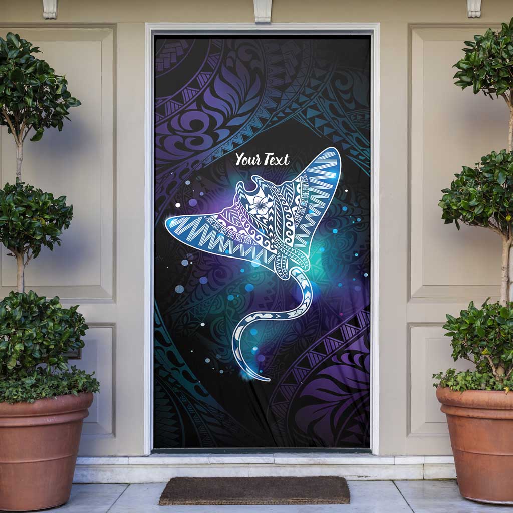 Polynesian Tala Manta Ray Door Cover Nowhere You Could Go That I Won't Be With You - Polynesian Pride