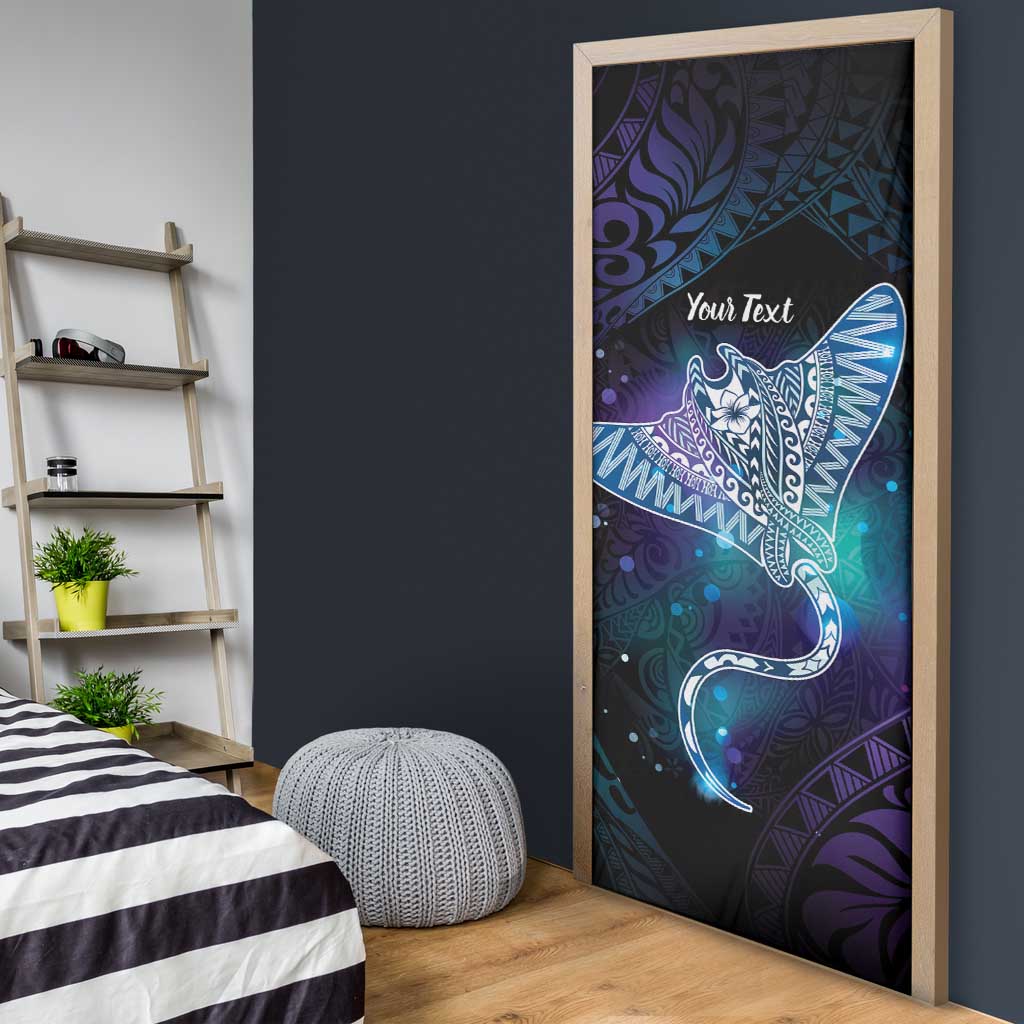 Polynesian Tala Manta Ray Door Cover Nowhere You Could Go That I Won't Be With You - Polynesian Pride