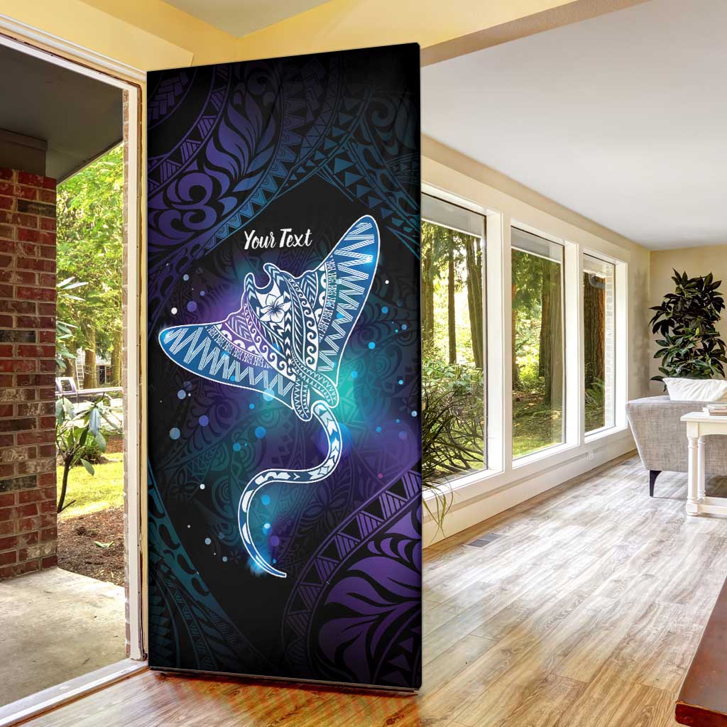 Polynesian Tala Manta Ray Door Cover Nowhere You Could Go That I Won't Be With You - Polynesian Pride