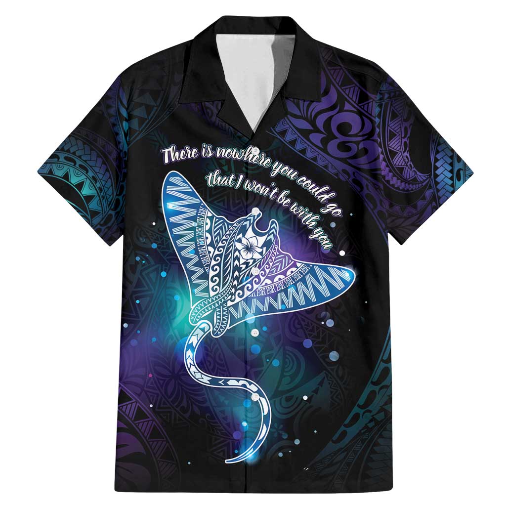 Polynesian Tala Manta Ray Family Matching Mermaid Dress and Hawaiian Shirt Nowhere You Could Go That I Won't Be With You - Polynesian Pride