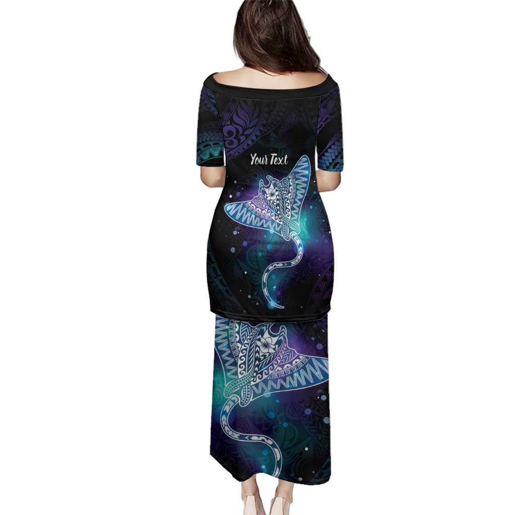 Polynesian Tala Manta Ray Family Matching Puletasi and Hawaiian Shirt Nowhere You Could Go That I Won't Be With You - Polynesian Pride