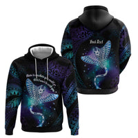 Polynesian Tala Manta Ray Hoodie Nowhere You Could Go That I Won't Be With You - Polynesian Pride