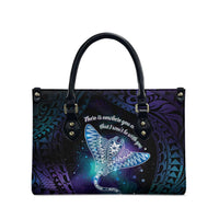 Polynesian Tala Manta Ray Leather Bag Nowhere You Could Go That I Won't Be With You - Polynesian Pride