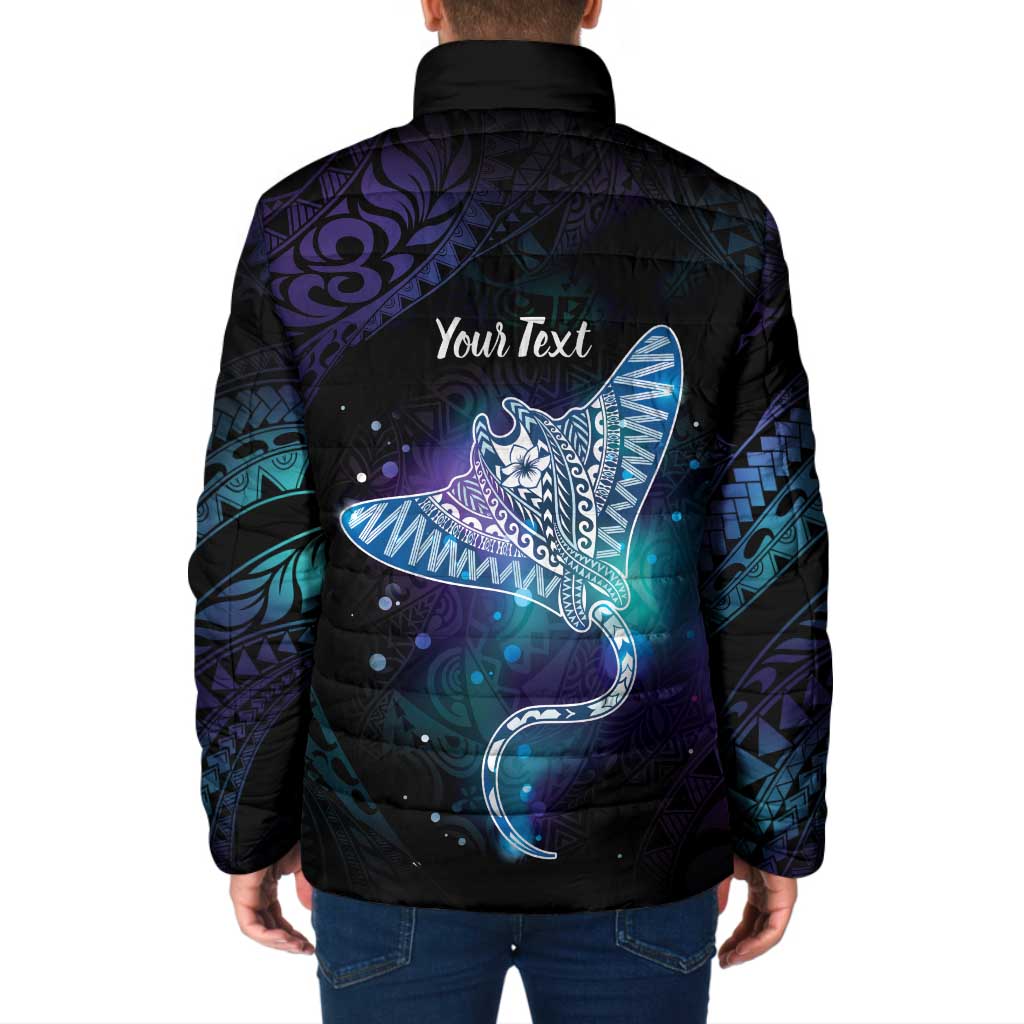 Polynesian Tala Manta Ray Padded Jacket Nowhere You Could Go That I Won't Be With You - Polynesian Pride