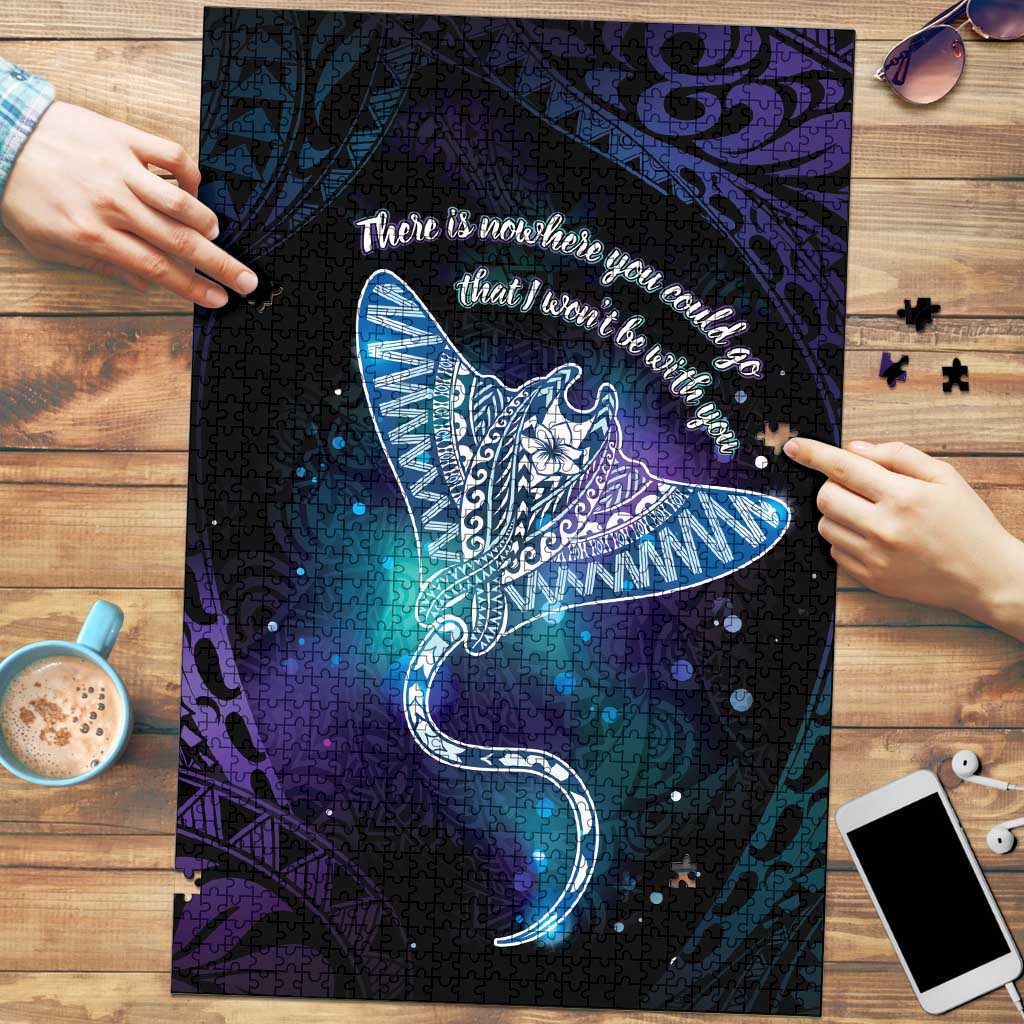 Polynesian Tala Manta Ray Puzzle Nowhere You Could Go That I Won't Be With You - Polynesian Pride