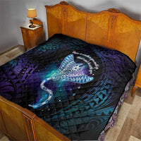 Polynesian Tala Manta Ray Quilt Nowhere You Could Go That I Won't Be With You - Polynesian Pride