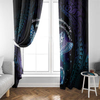 Polynesian Tala Manta Ray Window Curtain Nowhere You Could Go That I Won't Be With You - Polynesian Pride
