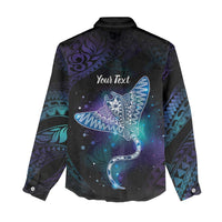 Polynesian Tala Manta Ray Women Casual Shirt Nowhere You Could Go That I Won't Be With You - Polynesian Pride