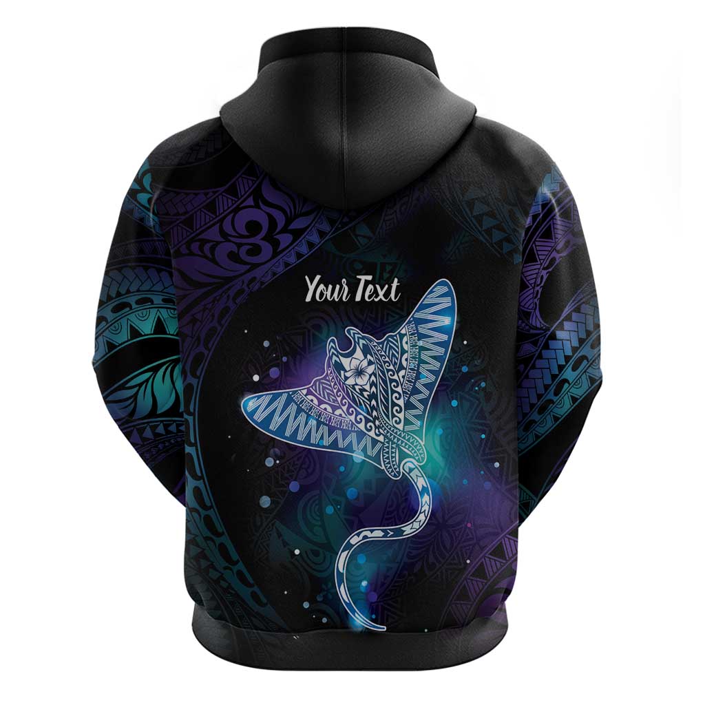 Polynesian Tala Manta Ray Zip Hoodie Nowhere You Could Go That I Won't Be With You - Polynesian Pride