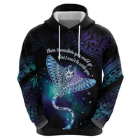 Polynesian Tala Manta Ray Zip Hoodie Nowhere You Could Go That I Won't Be With You - Polynesian Pride