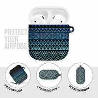 Maori Niho Taniwha Te Wheiao AirPods Case Moana Blue - Polynesian Pride