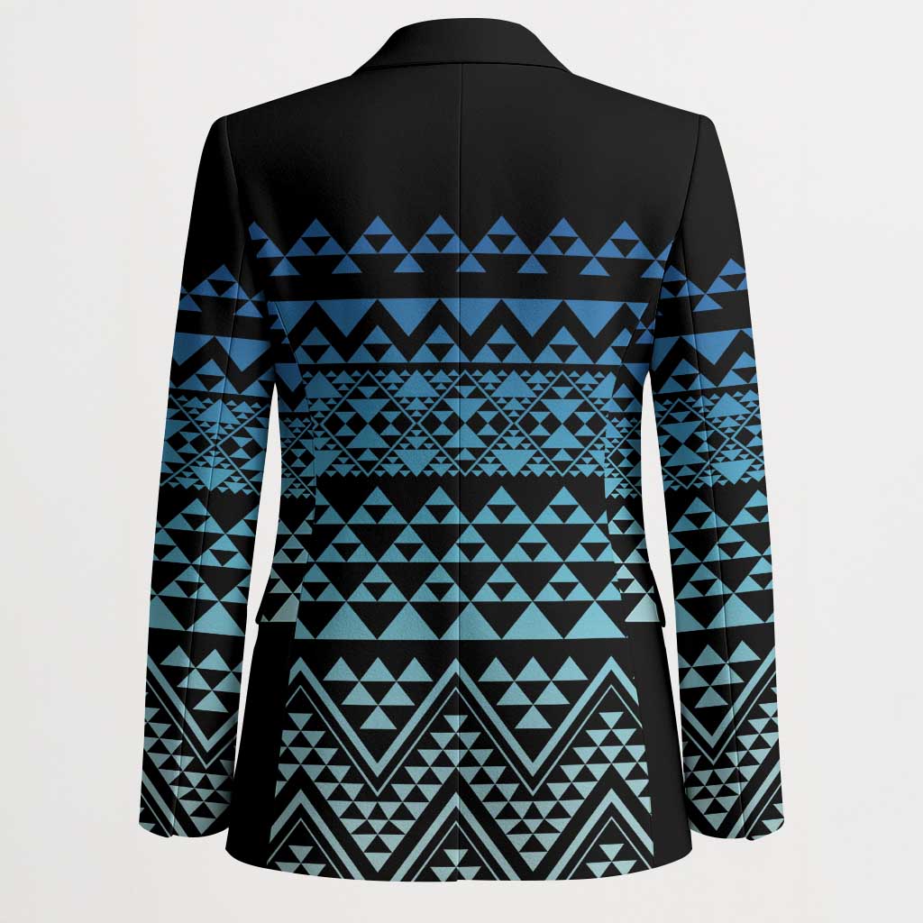 Maori Niho Taniwha Te Wheiao Blazer Moana Blue - Polynesian Pride