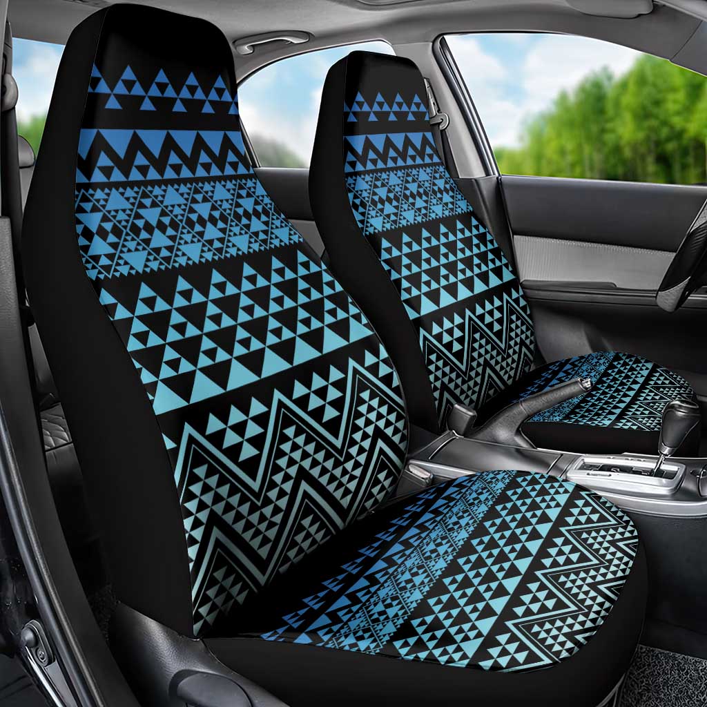 Maori Niho Taniwha Te Wheiao Car Seat Cover Moana Blue - Polynesian Pride