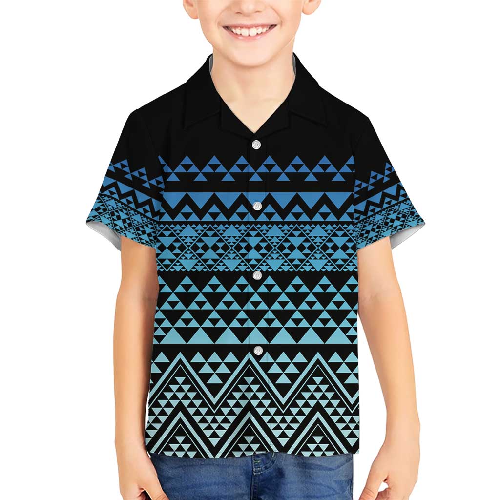 Maori Niho Taniwha Te Wheiao Hawaiian Shirt Moana Blue - Polynesian Pride