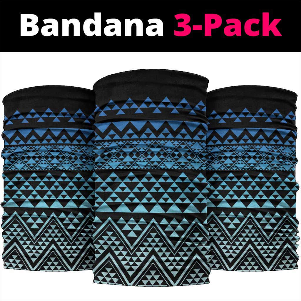Maori Niho Taniwha Te Wheiao Neck Gaiter Moana Blue - Polynesian Pride