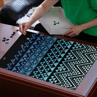 Maori Niho Taniwha Te Wheiao Puzzle Moana Blue - Polynesian Pride
