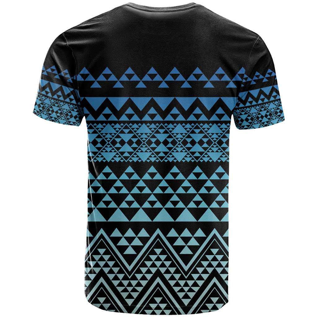 Maori Niho Taniwha Te Wheiao T Shirt Moana Blue - Polynesian Pride