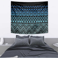 Maori Niho Taniwha Te Wheiao Tapestry Moana Blue - Polynesian Pride