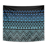 Maori Niho Taniwha Te Wheiao Tapestry Moana Blue - Polynesian Pride