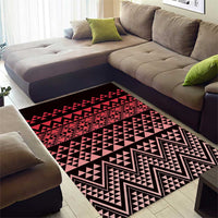 Maori Niho Taniwha Te Wheiao Area Rug Terracotta - Polynesian Pride