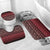 Maori Niho Taniwha Te Wheiao Bathroom Set Terracotta - Polynesian Pride