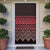 Maori Niho Taniwha Te Wheiao Door Cover Terracotta - Polynesian Pride