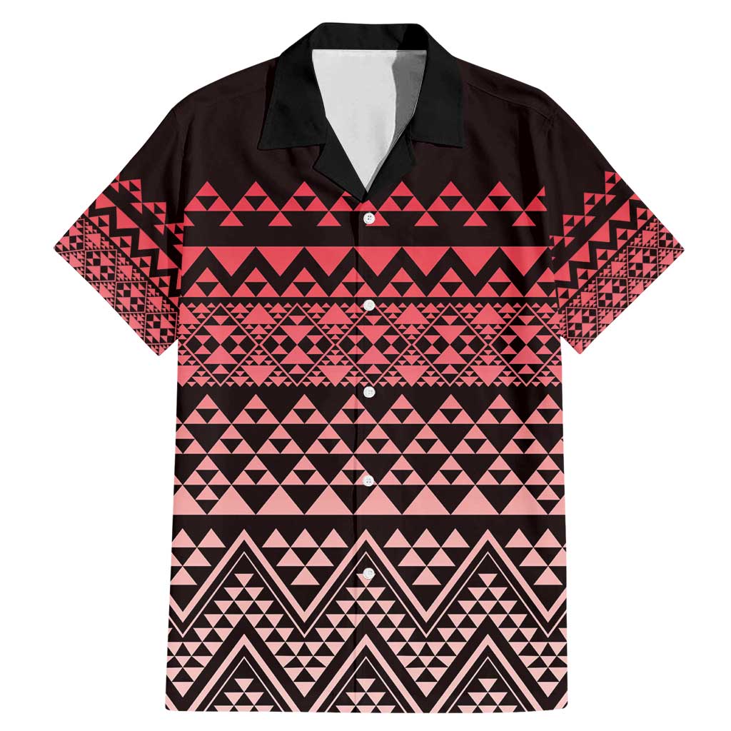 Maori Niho Taniwha Te Wheiao Family Matching Mermaid Dress and Hawaiian Shirt Terracotta - Polynesian Pride