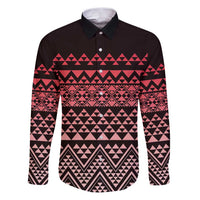 Maori Niho Taniwha Te Wheiao Family Matching Puletasi and Hawaiian Shirt Terracotta - Polynesian Pride