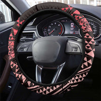 Maori Niho Taniwha Te Wheiao Steering Wheel Cover Terracotta - Polynesian Pride