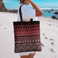 Maori Niho Taniwha Te Wheiao Tote Bag Terracotta - Polynesian Pride