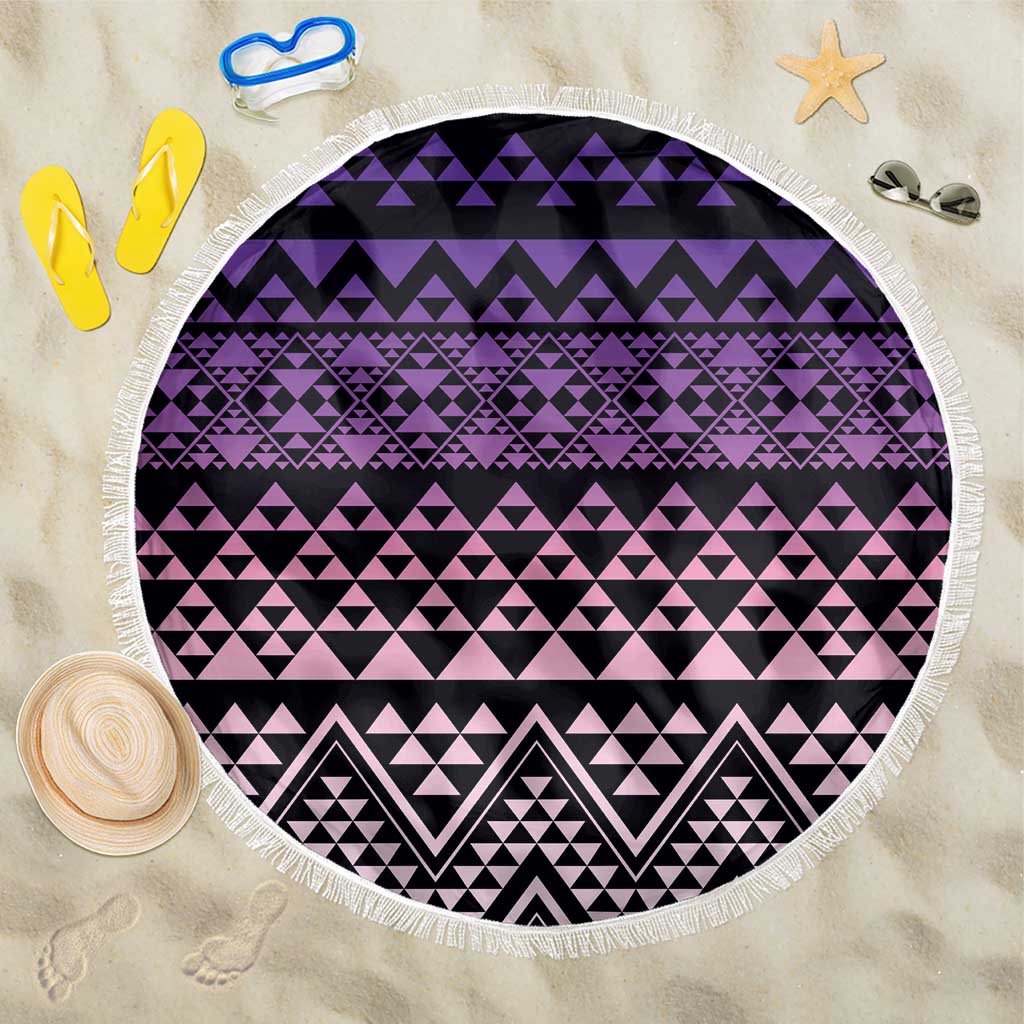 Maori Niho Taniwha Te Wheiao Beach Blanket Waiporoporo - Polynesian Pride