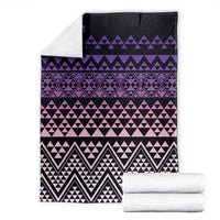 Maori Niho Taniwha Te Wheiao Blanket Waiporoporo - Polynesian Pride